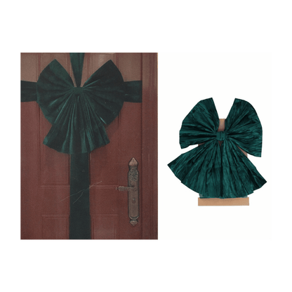 Alpha 55 Vert Nœud de porte – Décoration de Noël élégante et festive