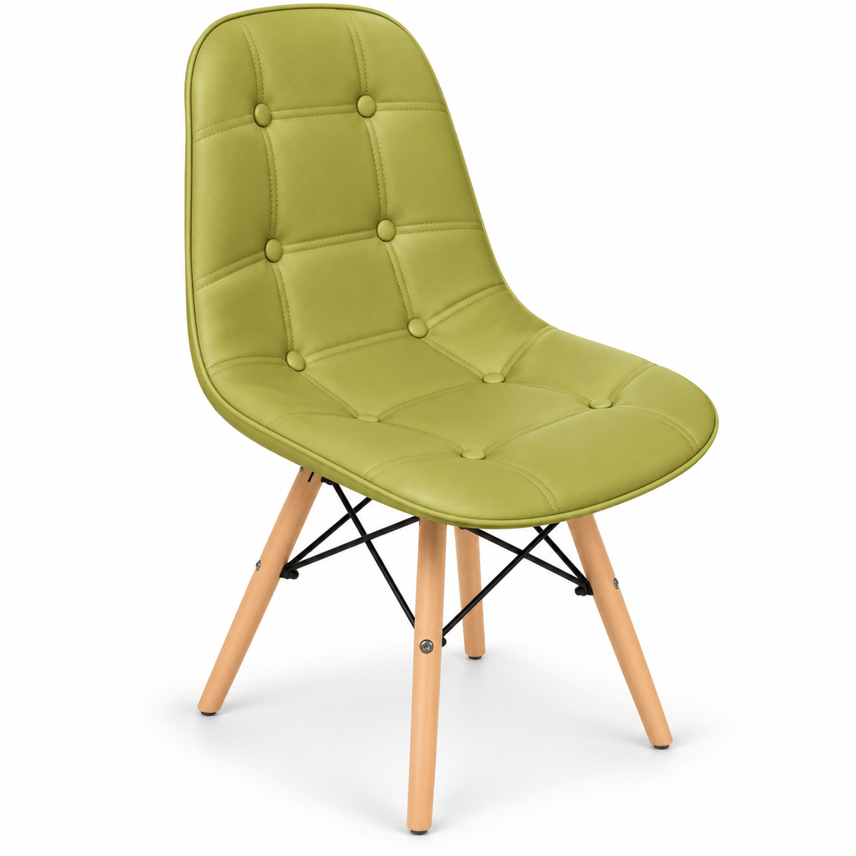 Alpha 55 Vert olive Chaise Scandinave Confort