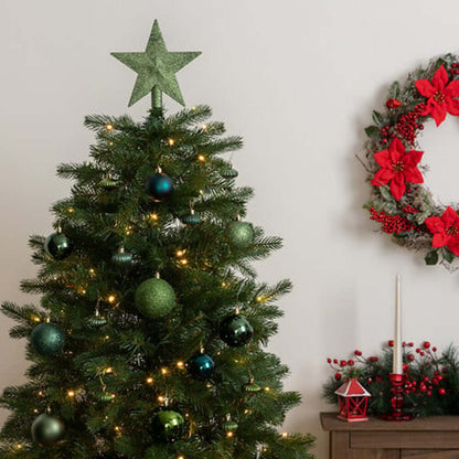 Alpha 55 Vert Olive Kit décorations de sapin 18 pièces – Noël magique Alpha55
