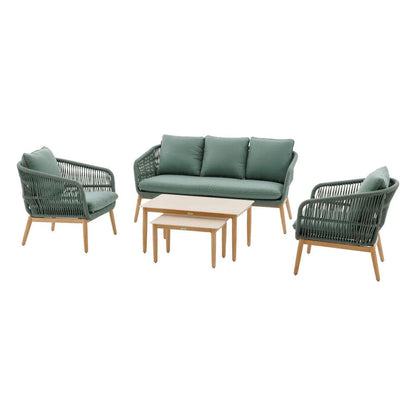 Alpha 55 Vert Salon de jardin 5 places "Orissa"