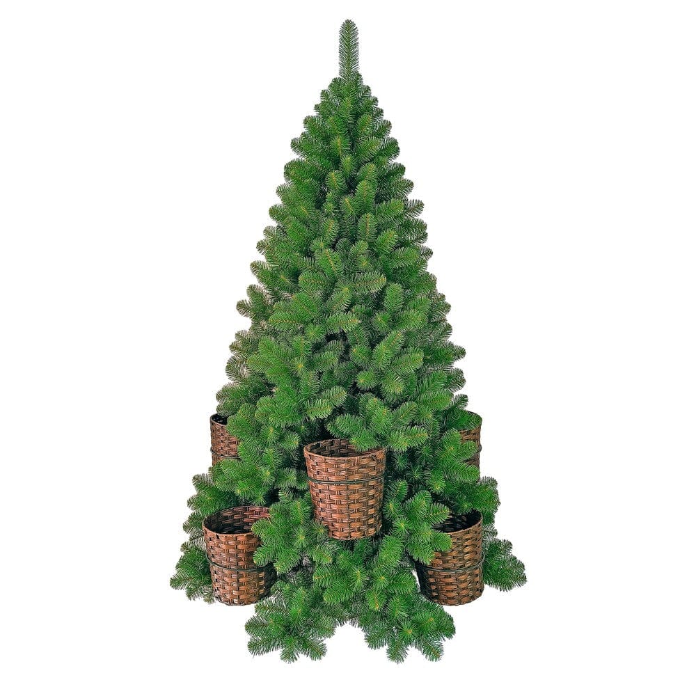 Alpha 55 Vert Sapin décoratif vert avec panier – Style naturel