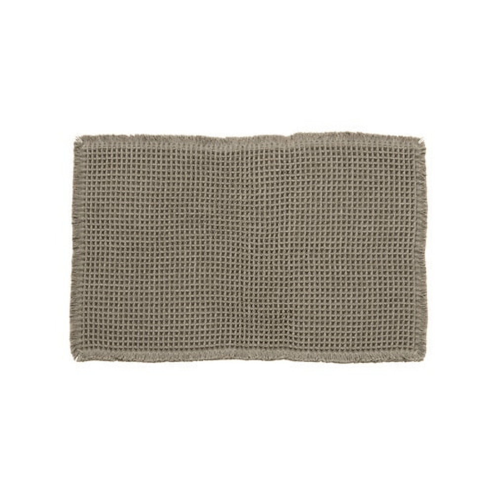 Alpha 55 Vert Tapis de Bain Waffle 50 x 80 cm Nid d’Abeille