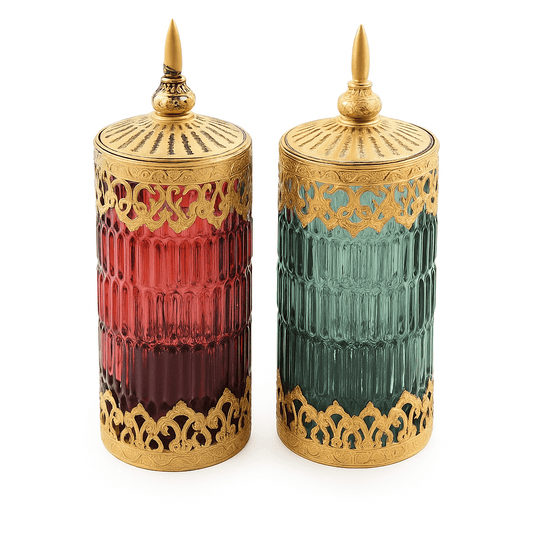 Alpha 55 Vide-poche en verre avec couvercle