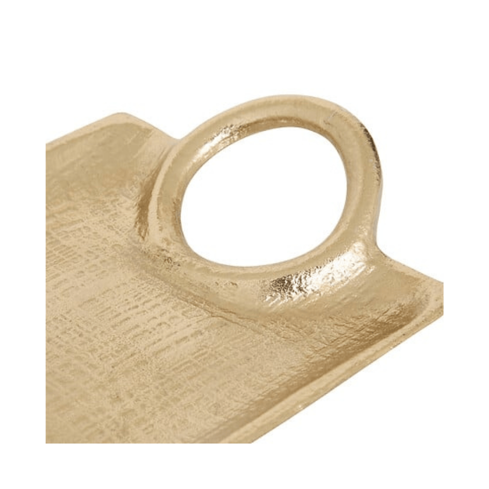 Alpha 55 Vide-Poches Rectangulaire 45 cm en Métal Doré