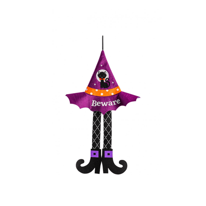 Alpha 55 Violet Halloween, déco à suspendre jambes de Sorcière 75 cm