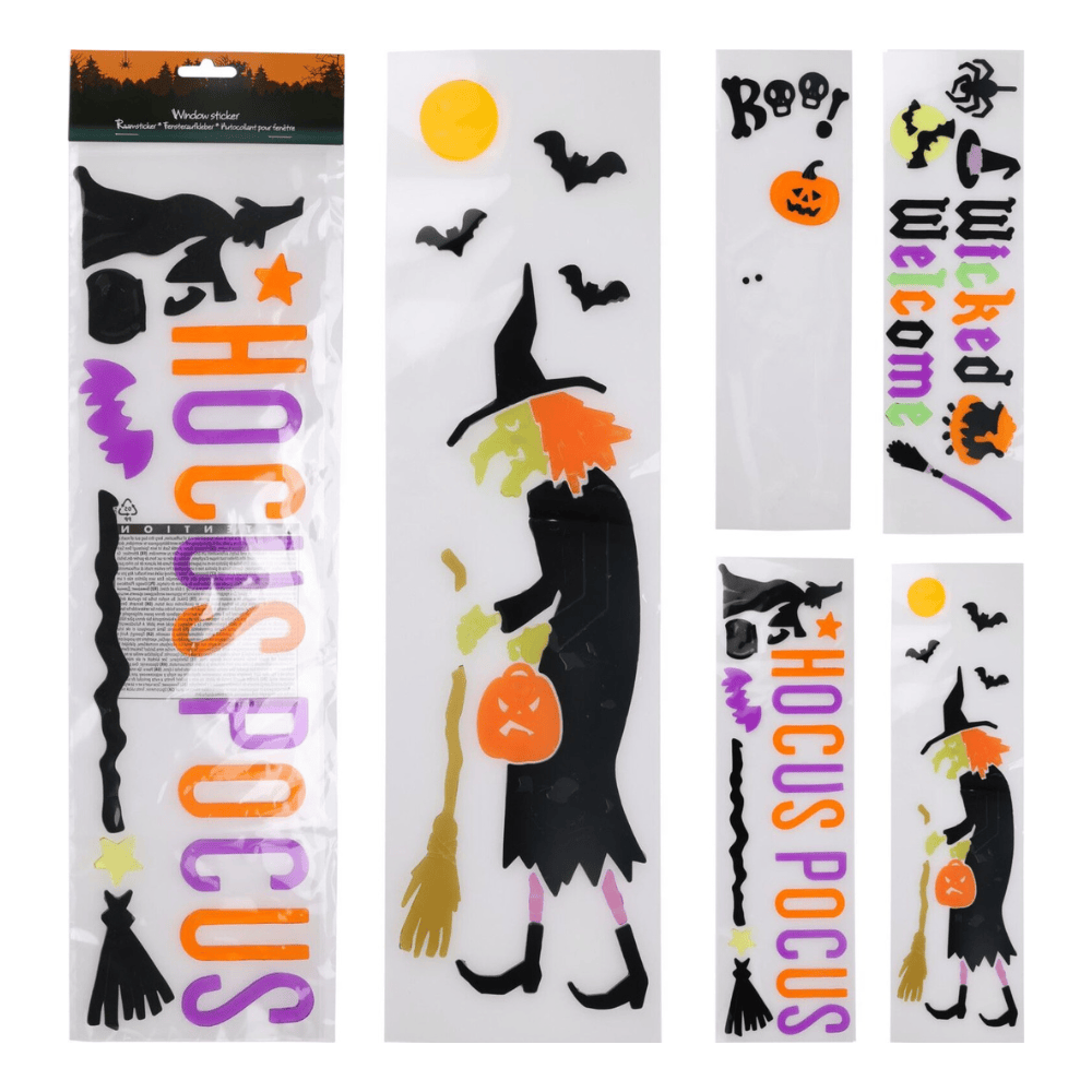 Alpha 55 Vitrophanie Halloween – Décoration de Fenêtre