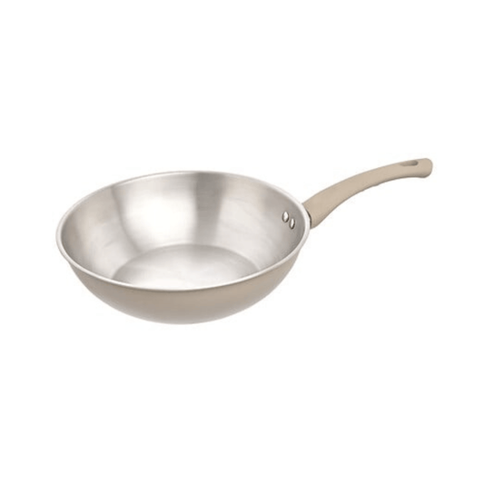 Alpha 55 Wok Solstice 28 cm en Inox et Aluminium