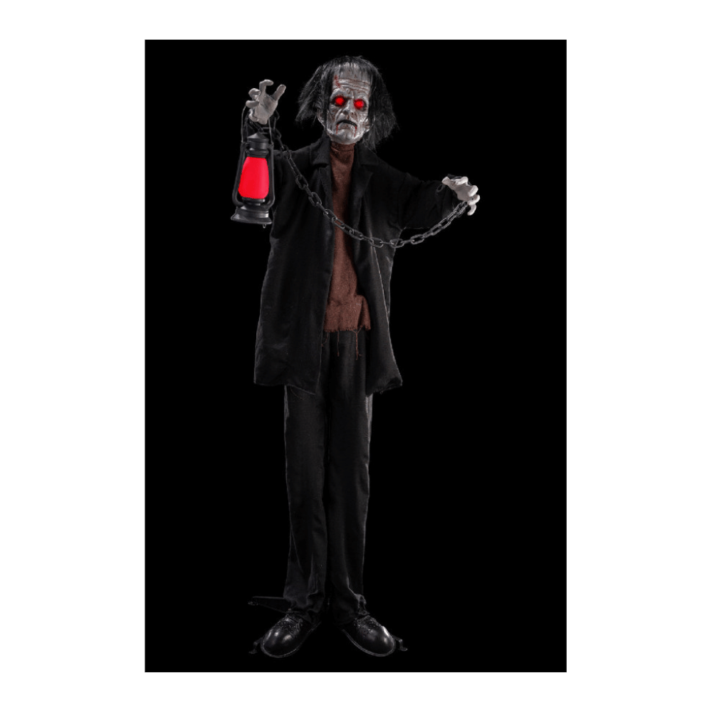 Alpha 55 Zombie sur piédestal avec lanterne