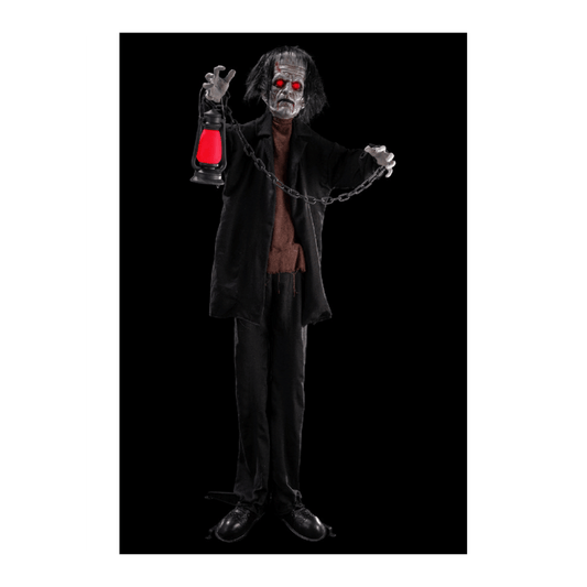 Alpha 55 Zombie sur piédestal avec lanterne