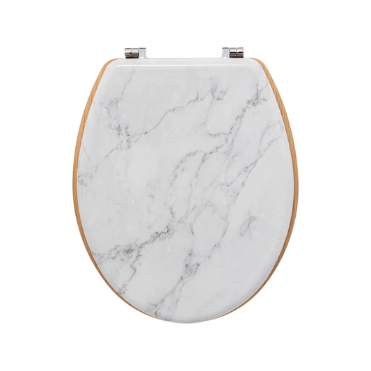 alpha55 Abattant WC LEA en bois blanc – Solide & élégant