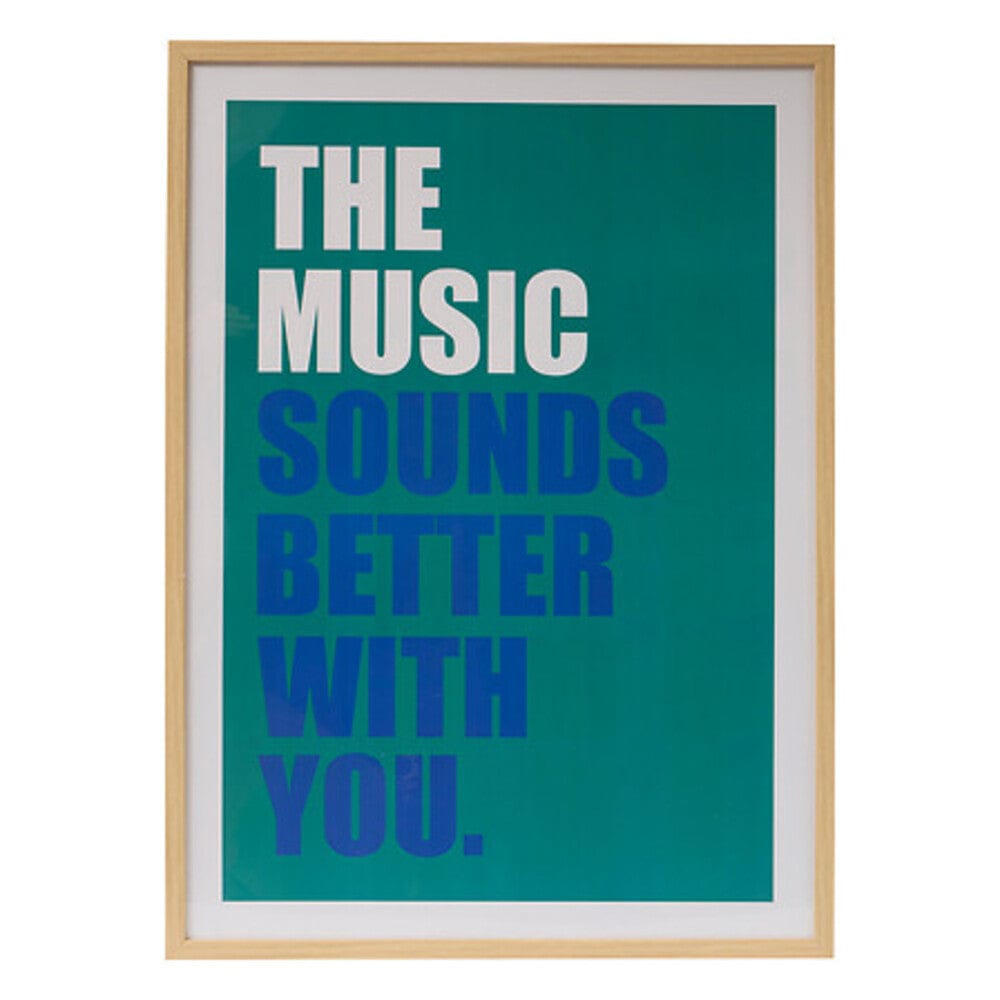 Alpha55 Affiche encadrée “Darius Music” – Style moderne