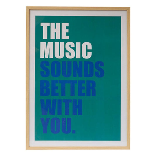 Alpha55 Affiche encadrée “Darius Music” – Style moderne