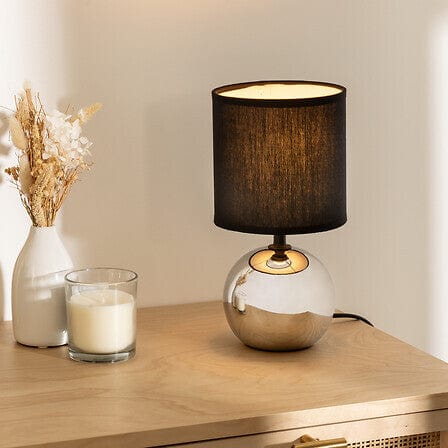 alpha55 Argent Lampe à poser "Timéo" en céramique