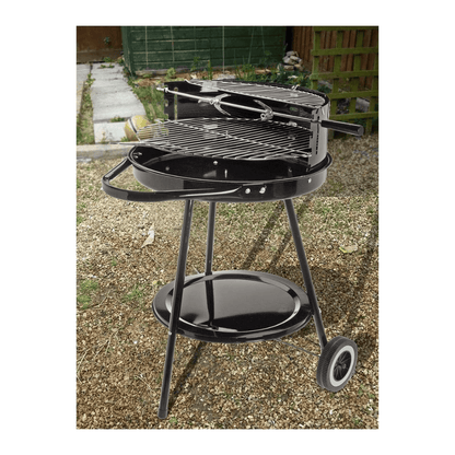 Alpha55 Barbecue rond 2 étages avec roues pratique