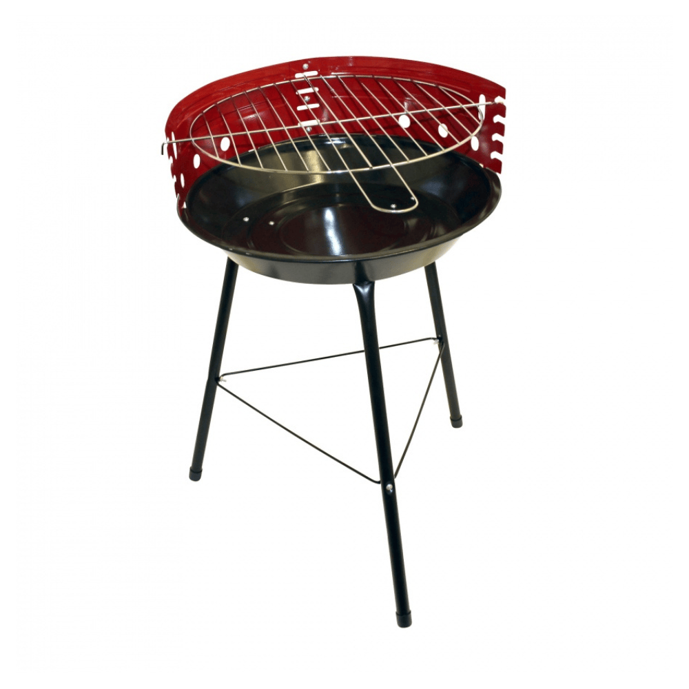 Alpha55 Barbecue rond rouge pratique extérieur