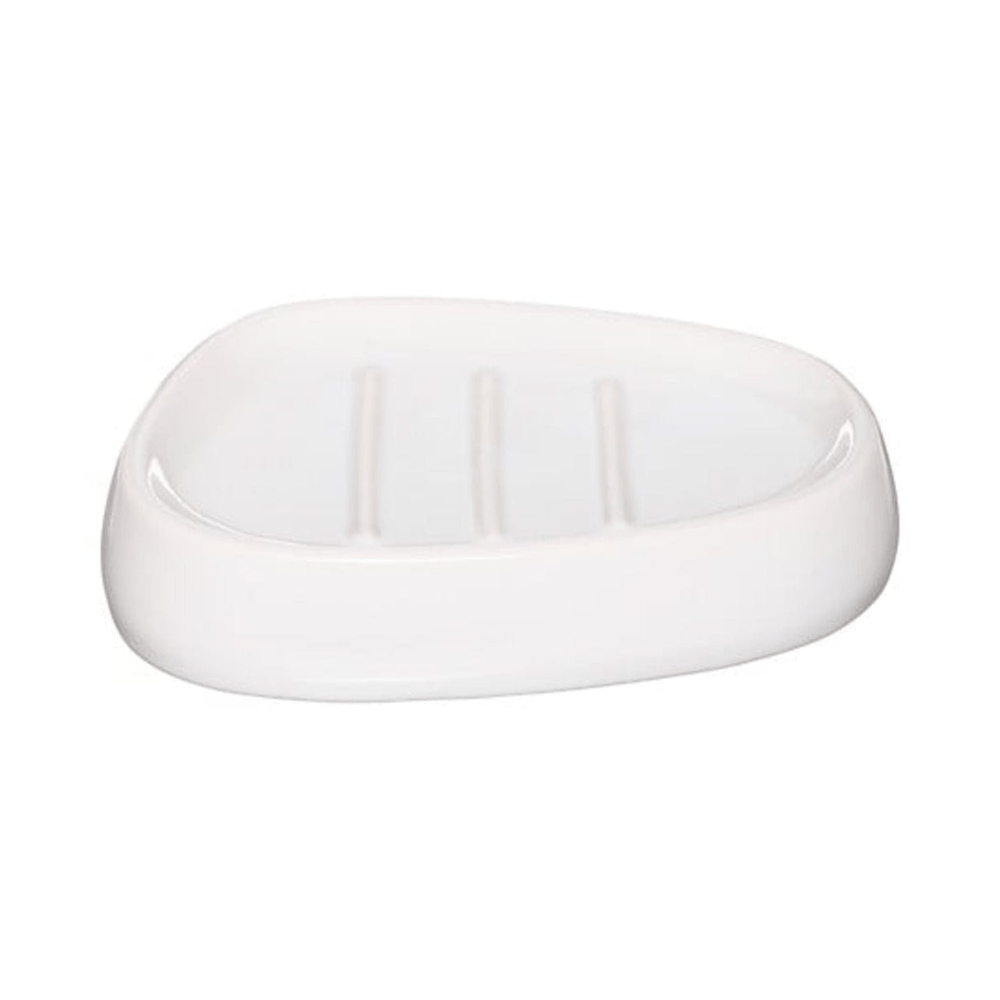 Alpha55 Blanc Porte savon en céramique