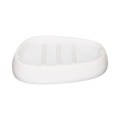 Alpha55 Blanc Porte savon en céramique
