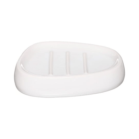 Alpha55 Blanc Porte savon en céramique