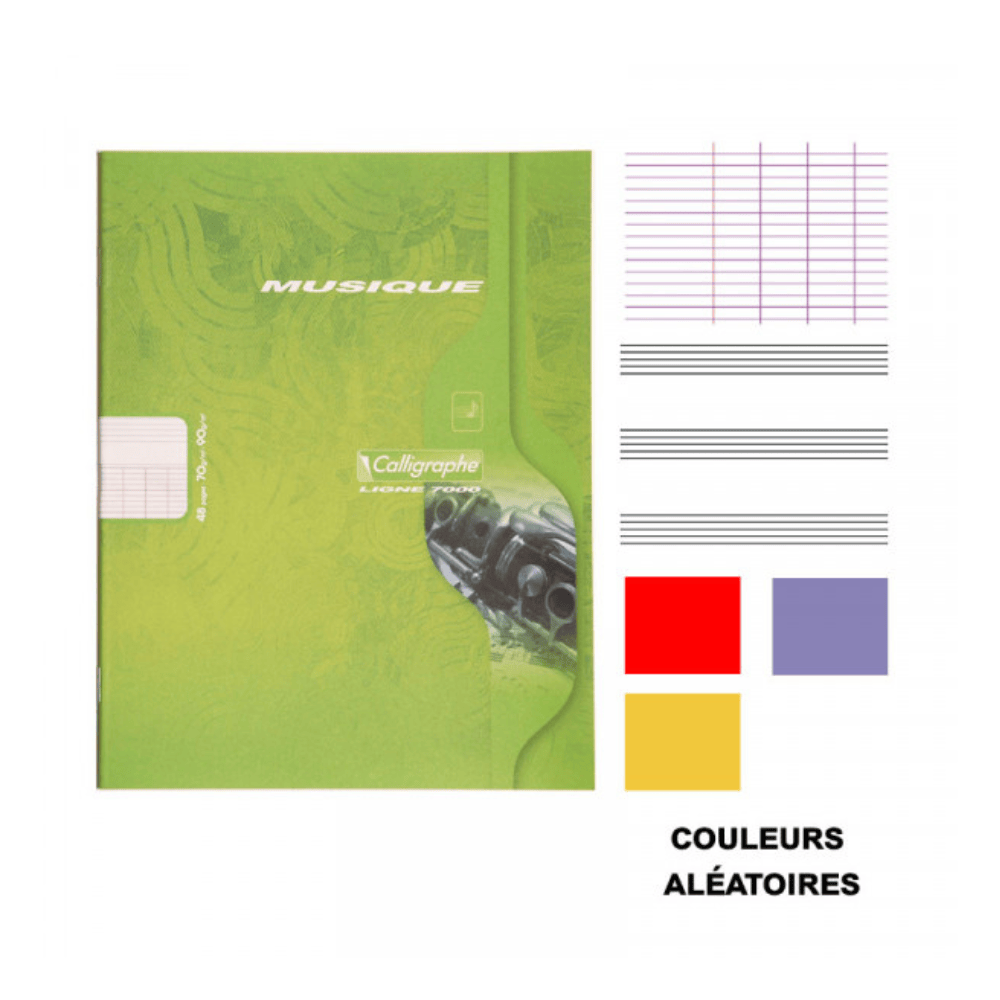 Alpha55 Cahier de Musique Clairefontaine A4 48 Pages