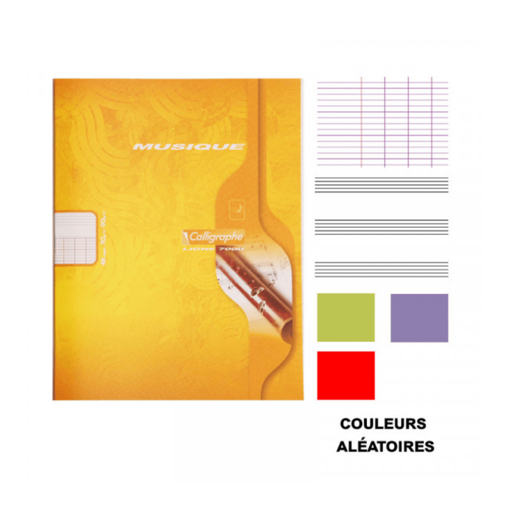 Alpha55 Cahier de Musique Clairefontaine A4 48 Pages