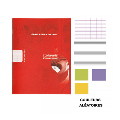 Alpha55 Cahier de Musique Clairefontaine A4 48 Pages