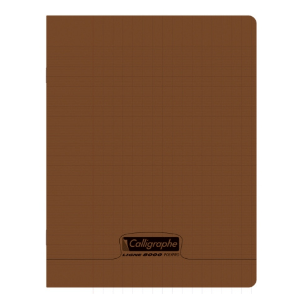 Alpha55 Cahier Ligne 8000 PP Marron 192P Séyès