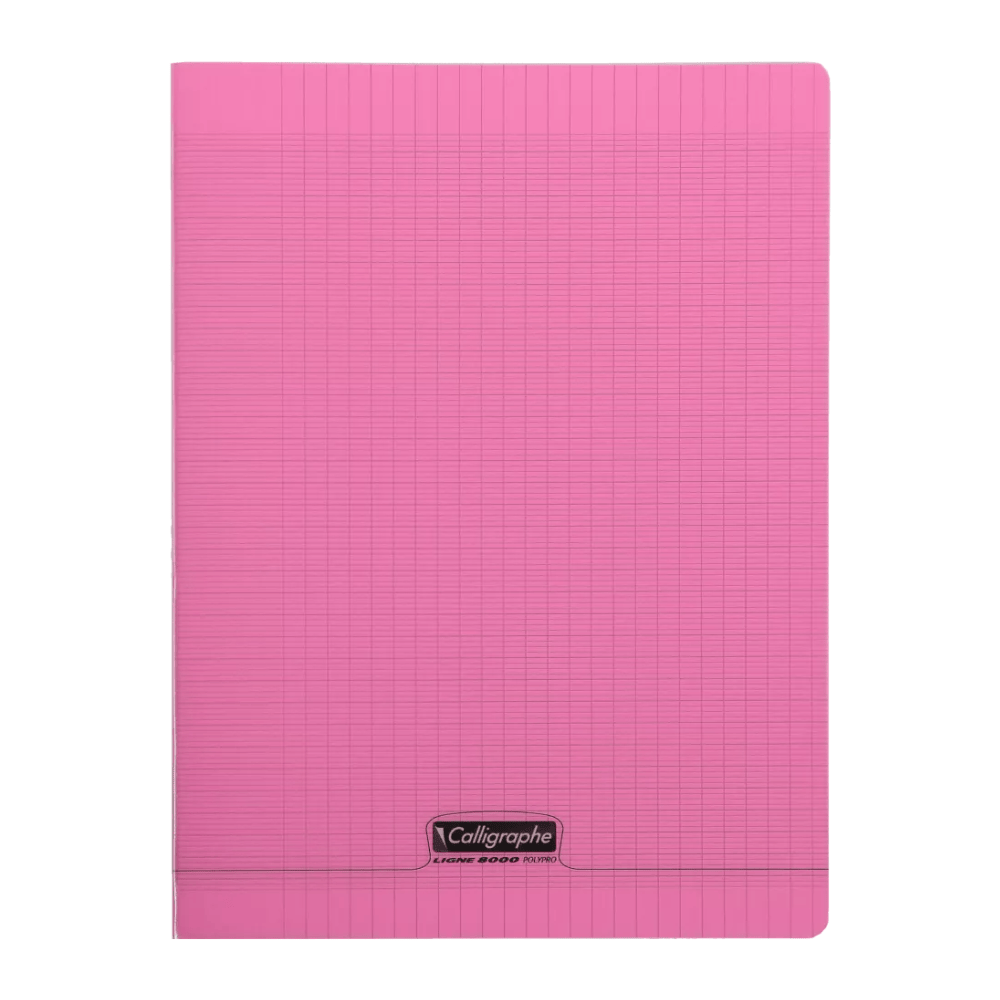 Alpha55 Cahier Piqué 8000 Polypro 192P Grands Carreaux