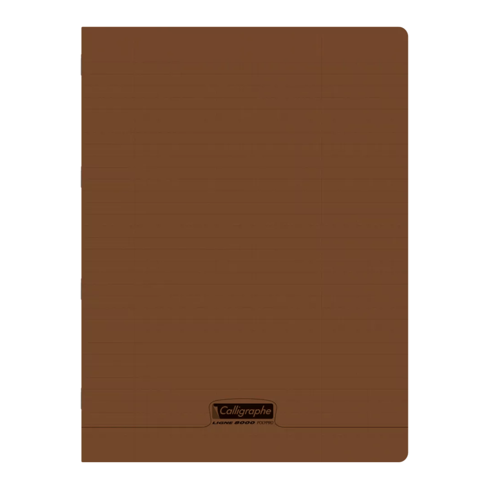 Alpha55 Cahier Piqué 8000 Polypro 192P Grands Carreaux