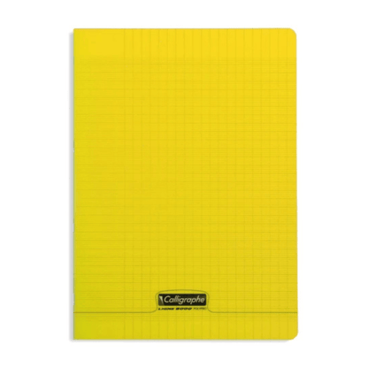 Alpha55 Cahier Piqué 8000 Polypro Jaune A4 96P Séyès 90g