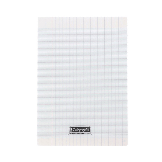 Alpha55 Cahier Piqué Calligraphe 8000 Incolore A4 140P Séyès