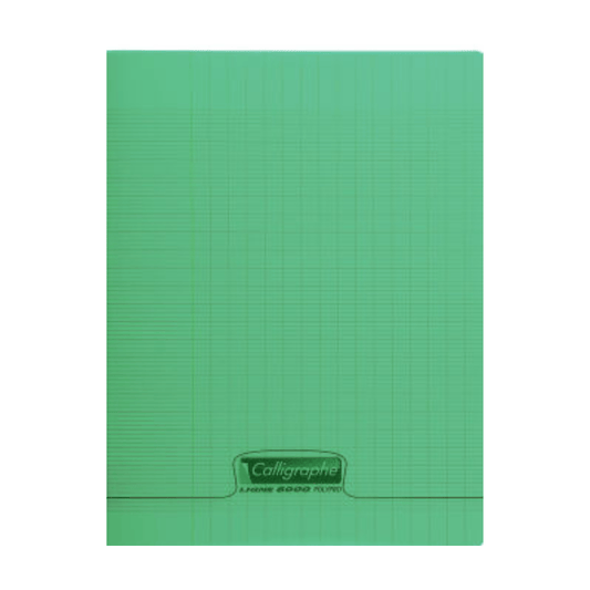 Cahier Piqué Polypro 8000 Séyès 96P Vert — Alpha 55 Maroc