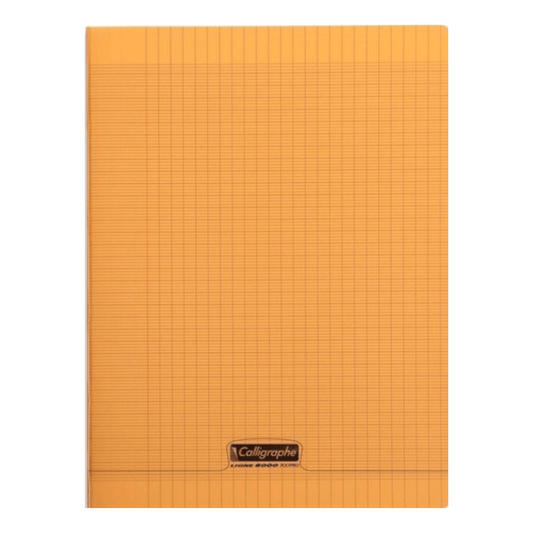 Cahier Piqué Séyès 8000 Polypro 96P Orange — Alpha 55 Maroc