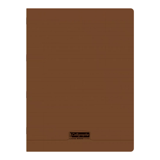 Cahier Polypro Calligraphe 8000 96P Séyès Marron — Alpha 55 Maroc