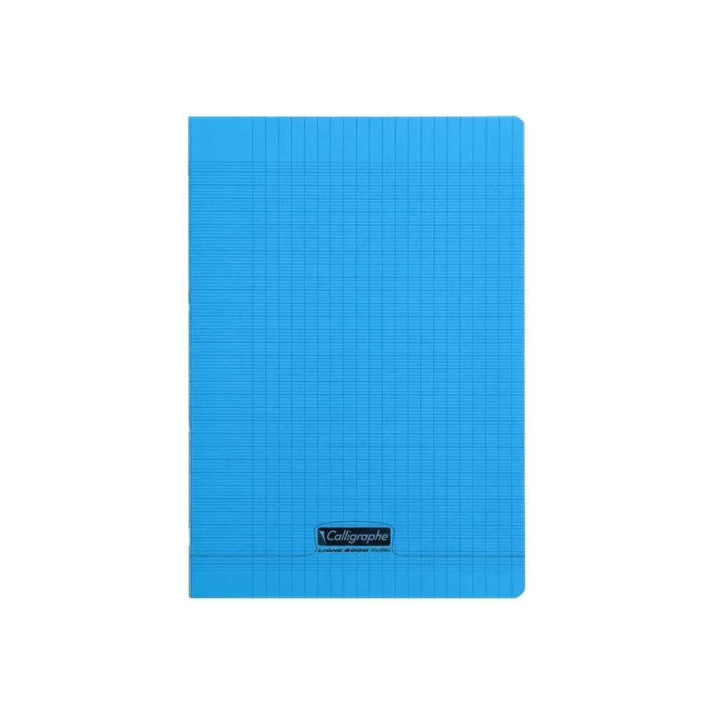 Alpha55 Cahier Polypro Calligraphe 8000 A4 140P Séyès Bleu