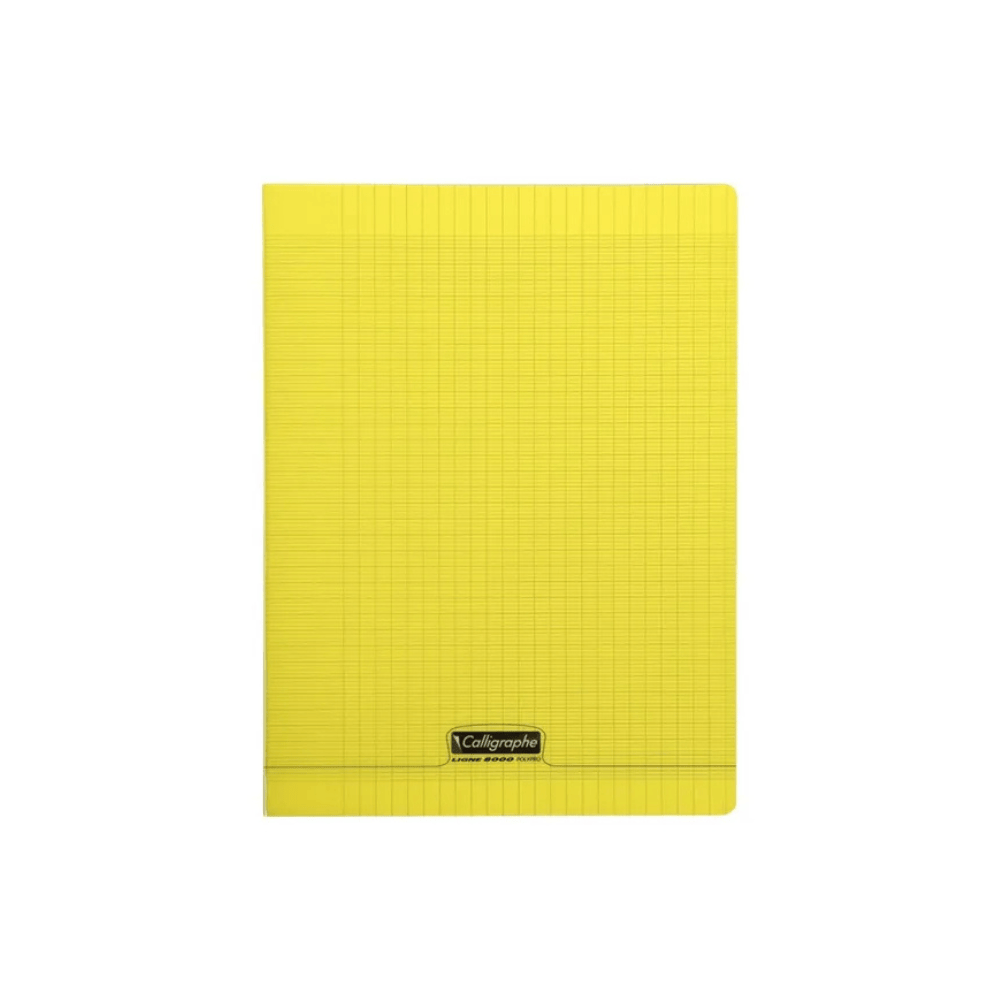 Alpha55 Cahier Simple 8000 Polypro 96P Séyès Jaune