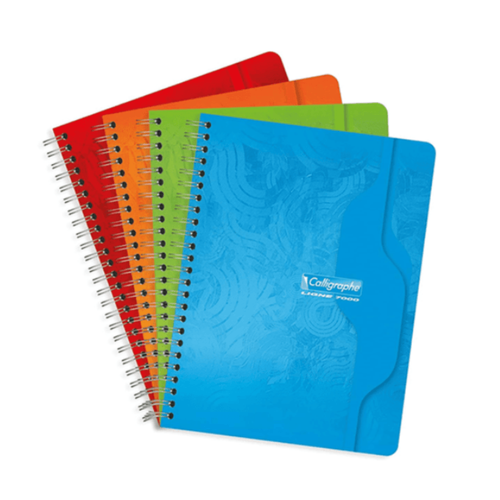 Alpha55 Cahier Spirale Calligraphe 7000 100P Grands Carreaux