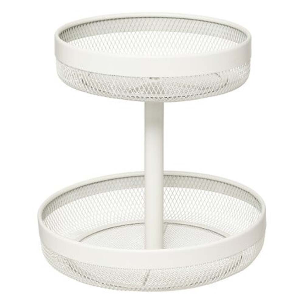 Alpha55 Corbeille à fruits 2 niveaux en métal