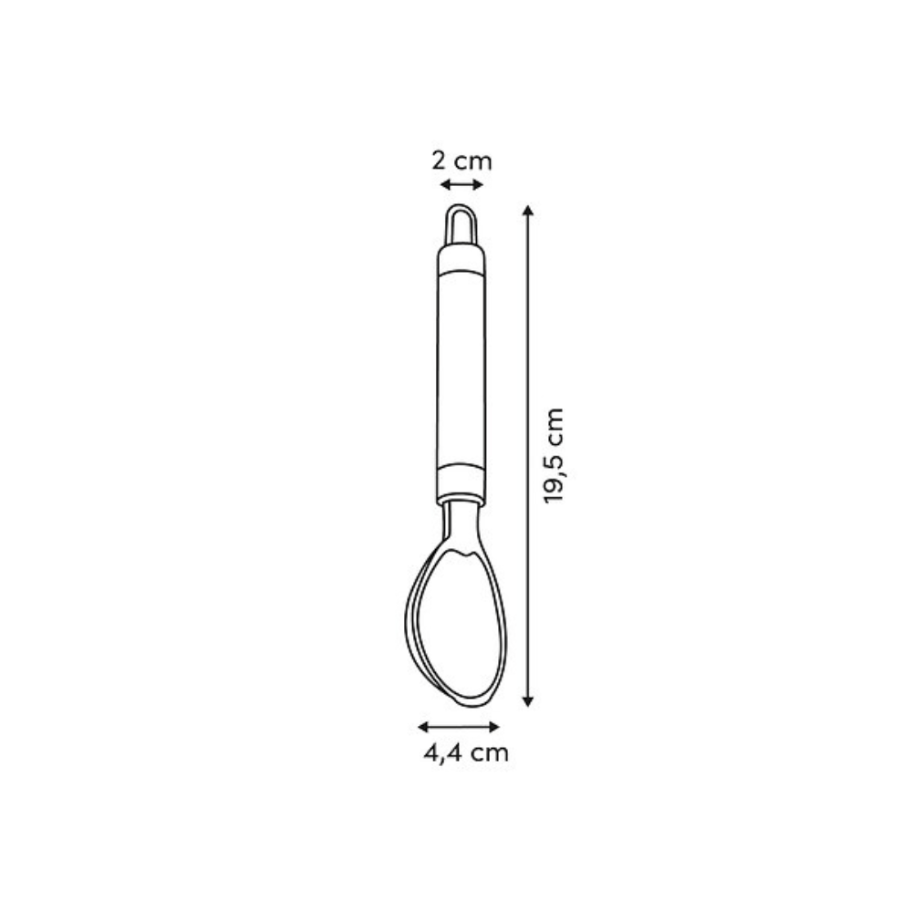Alpha55 Cuillère à Glace Solstice 19,5 cm en Inox