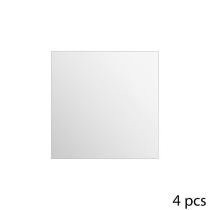 Alpha55 DECORATION,DECORATION MURALE,MIROIR 20x20 Lot de 4 miroirs adhésifs carrés
