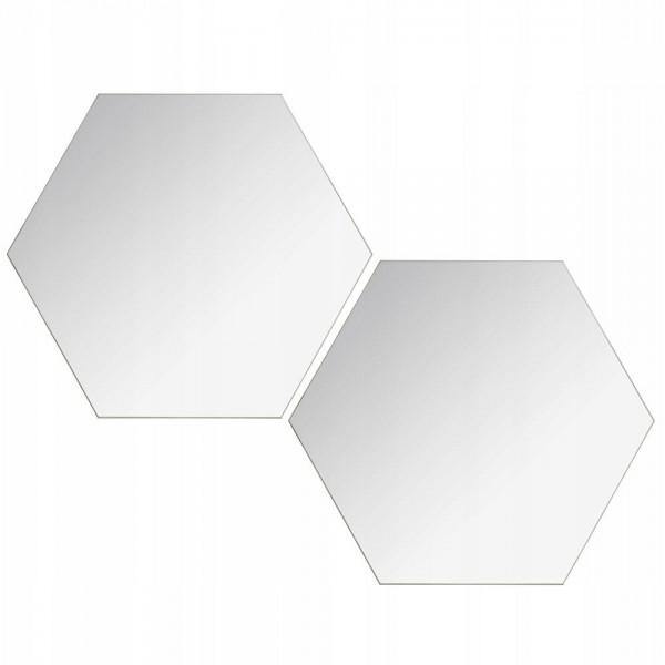 Alpha55 DECORATION,DECORATION MURALE,MIROIR Hexagonal 2 miroirs adhésifs