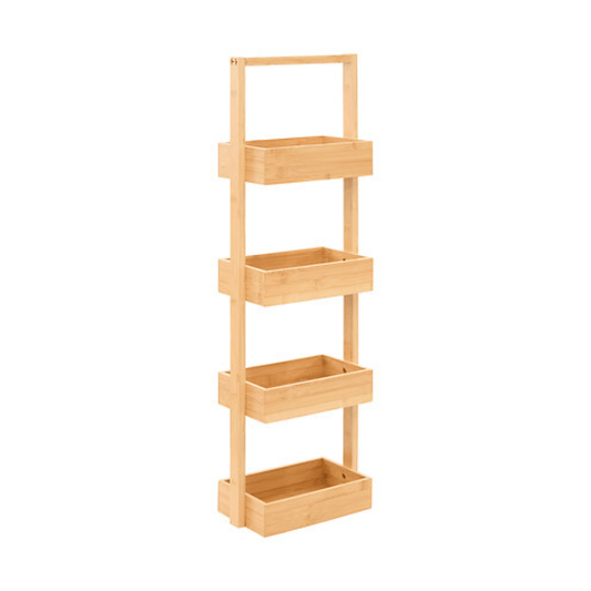 Alpha55 Desserte Fine 4 Niveaux en Bambou Naturel