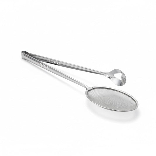 Alpha55 Écumoire Pince en Inox – Précision & Cuisson Sans Huile