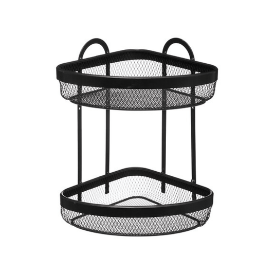 Alpha55 Étagère d’angle 2 niveaux Mayaj en métal