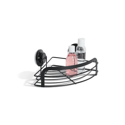 Alpha55 Étagère d’angle Venterra à ventouses en métal noir