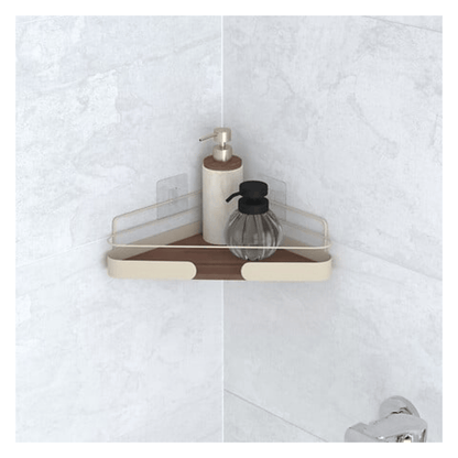 Alpha55 Étagère de Douche d’Angle Argiléo 11,2 cm Beige
