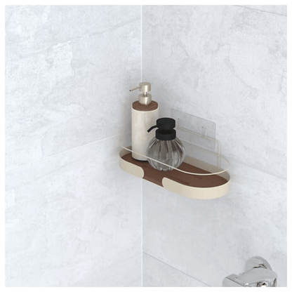 Alpha55 Étagère de Douche Rectangle Argiléo 12,3 cm Beige
