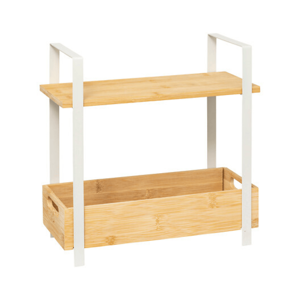 Alpha55 Étagère Ordera 2 Bacs Bambou Argile – Rangement Naturel