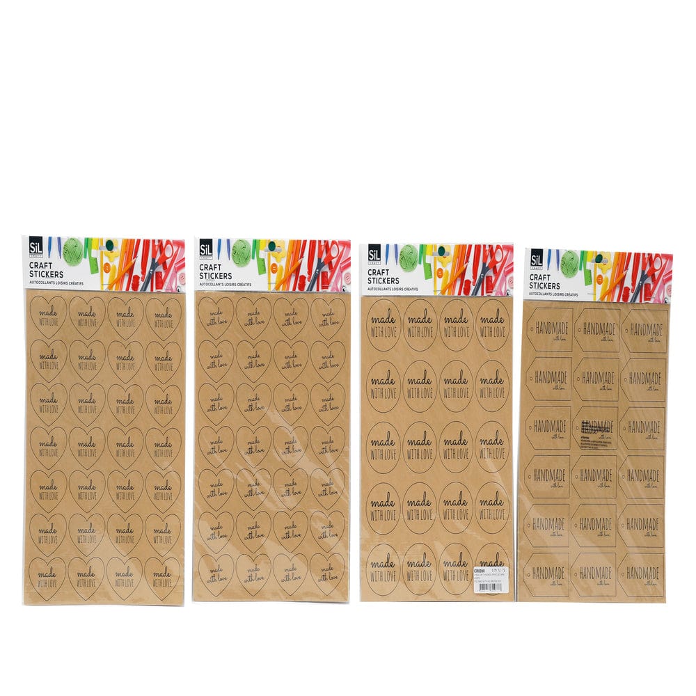 Alpha55 Étiquettes handmade en papier kraft