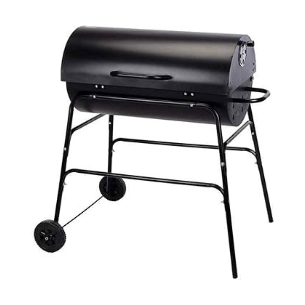 Alpha55 Gril barbecue Kitchen Lab cylindrique noir roues