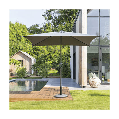 Alpha55 Gris Ardoise Parasol décentré Manoa jardin terrasse élégant